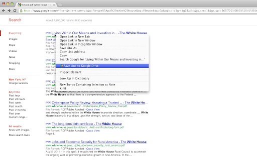 Save to Google Drive screenshot