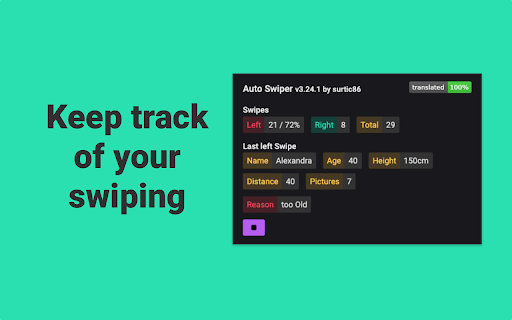Auto Swiper: Auto-Like & AI Openers for Tinder, Badoo +5 screenshot