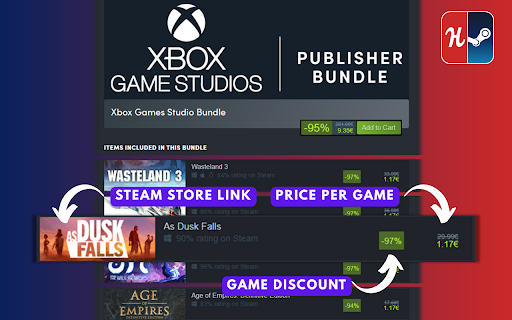 Steamify Humble Bundle screenshot