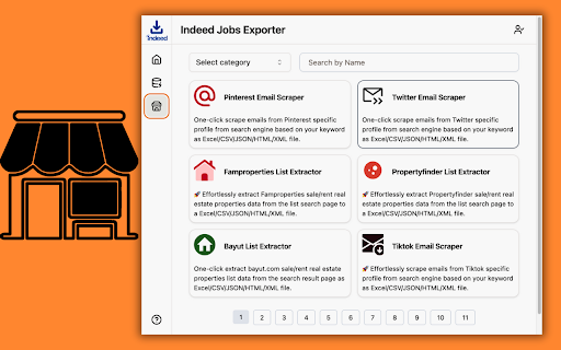 Indeed Jobs Exporter screenshot