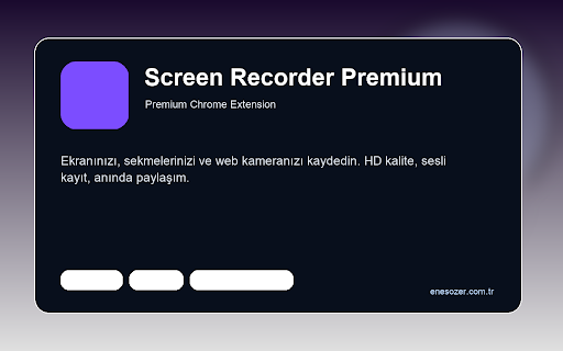 Screen Recorder Premium - Ekran Kaydedici screenshot