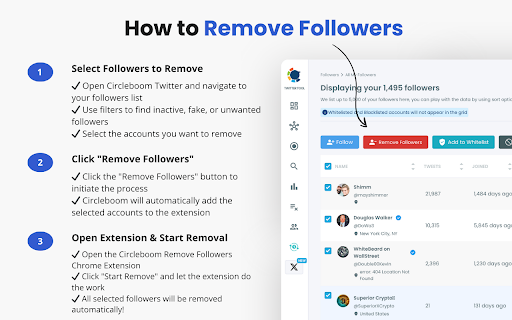 Circleboom Remove Twitter/X Followers screenshot