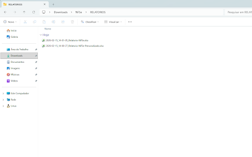 Baixar NFSe Nota Fiscal de Serviço Eletrônica Emitidas e Recebidas screenshot