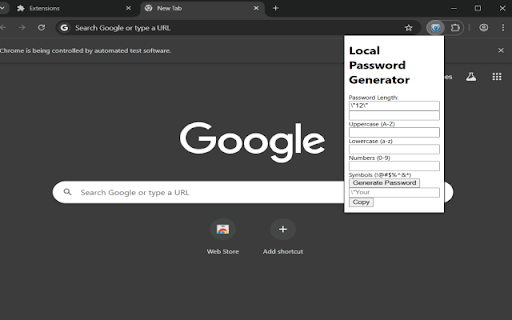 Local Password Generator screenshot