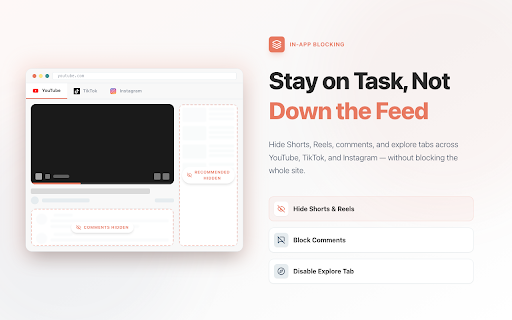 StayFocusd – Website Blocker & Focus Timer & Shorts Blocker screenshot