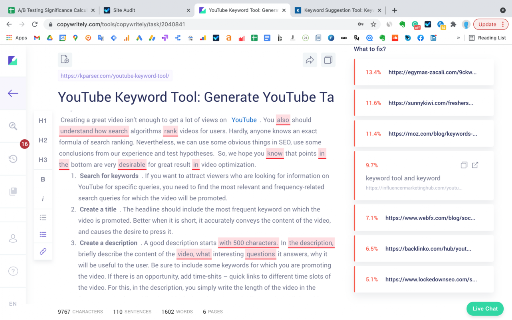 SEO Content Checker: Plagiarism & Readability screenshot