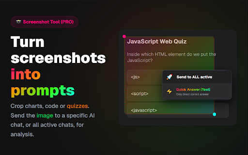 AiNBar - AI in Bar - Native AI Chats in Chrome Side Panel screenshot