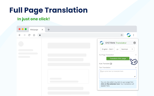 SYSTRAN Translator screenshot