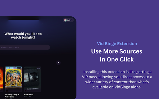 VidBinge Extension screenshot