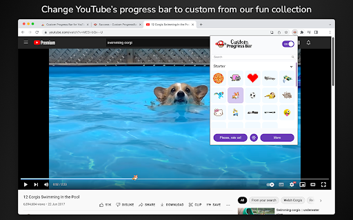 Custom Progress Bar for YouTube™ screenshot