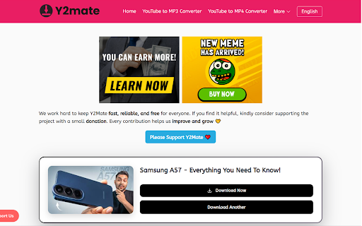 Y2mate - YouTube Downloader screenshot