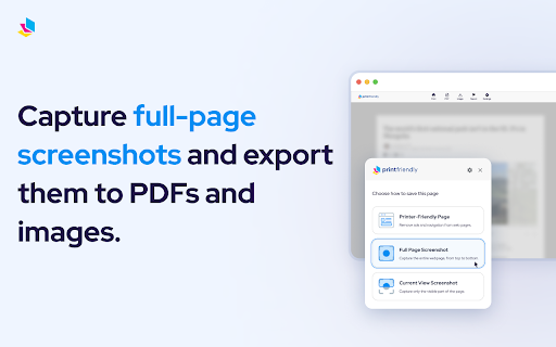 PrintFriendly: Print Clean Pages, Save as PDF & Screenshot, AI Tools screenshot