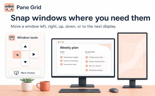 Split Screen, Tile Tabs, Tab Resize, Snap Windows, Save Restore Layouts 2x2 screenshot
