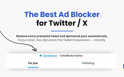 Twitter (X) Ad Blocker screenshot