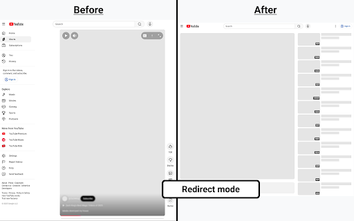 No Shorts Mode for YouTube™ screenshot
