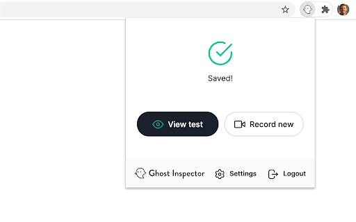 Ghost Inspector - Web Test Recorder screenshot