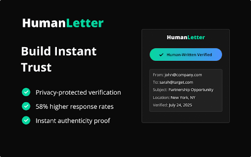 HumanLetter: Certify Your Human Touch. screenshot