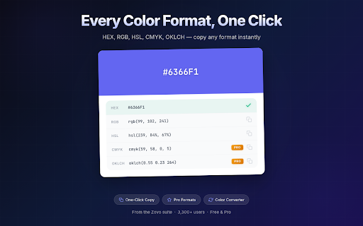 Color Picker Pro - Eyedropper for Any Web Page screenshot