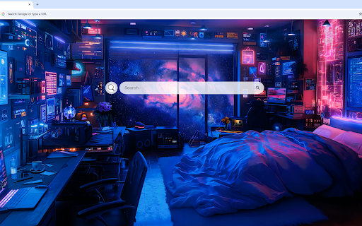 Space Galaxy Bedroom Live Wallpaper screenshot