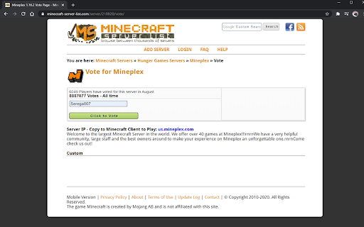 Auto Vote Rating screenshot