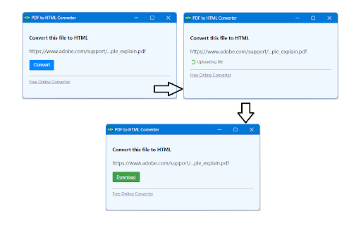 PDF to HTML Converter screenshot