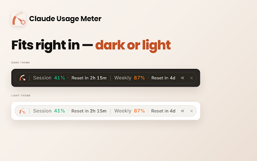 Claude Usage Meter screenshot