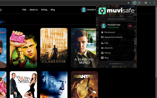 MuviSafe: Family-Friendly AI-Generated Movie Filtering screenshot
