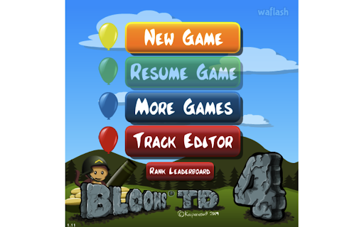 Bloons Tower Defense 4 Game screenshot