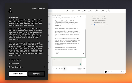 Sales Stack - Lead Engager screenshot