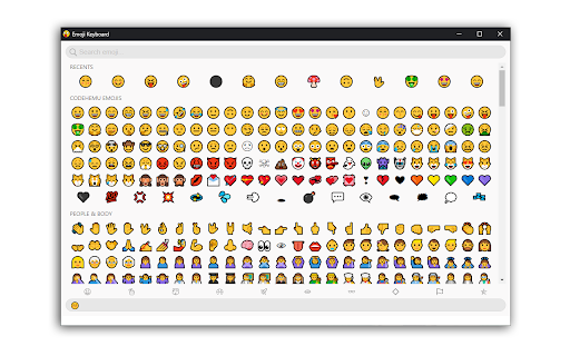 Emoji Keyboard — typing to emoji screenshot
