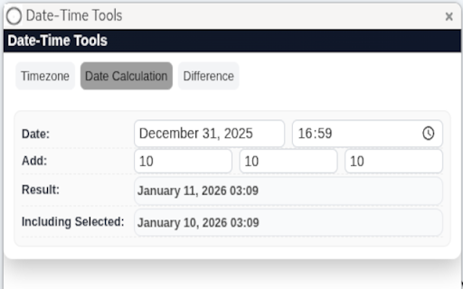 Date-Time Tools screenshot