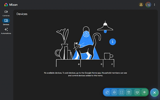 Google Home for Web screenshot