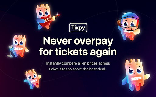 Tixpy - Compare All-in Ticket Prices screenshot