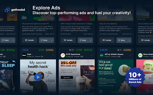 GetHookd.AI - Save ads from various libraries - Generate Ads screenshot