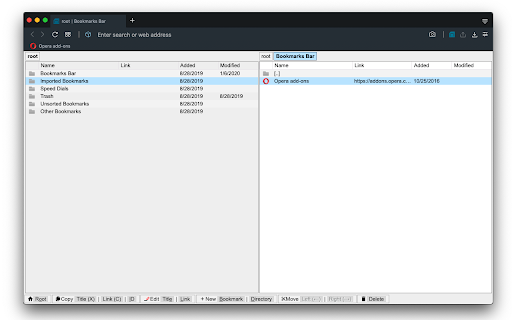 Bookmarks Commander screenshot