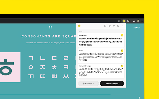Fontpair screenshot