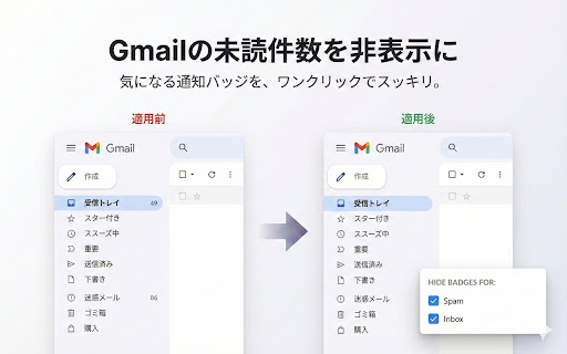 Hide Gmail Spam Count screenshot