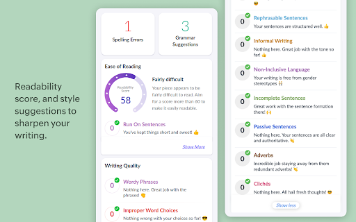 Zoho BluePencil: Free Grammar & Spell Checker screenshot