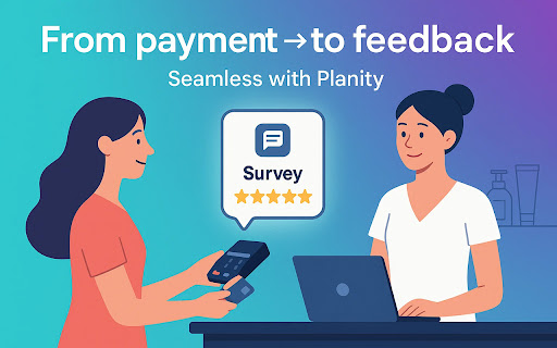 Experience survey & Google review collection for Planity screenshot