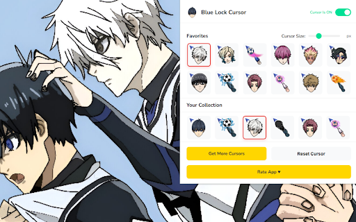 Blue Lock Cursor ★ Custom Cursor for Chrome™ screenshot