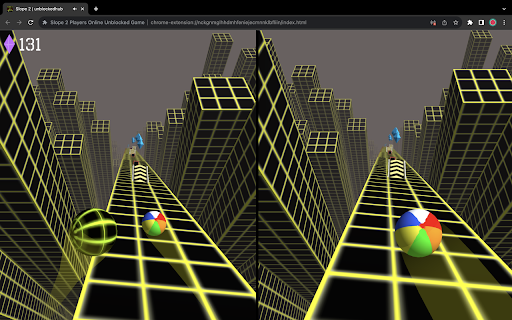 Slope 2 Players Online Unblocked Game screenshot