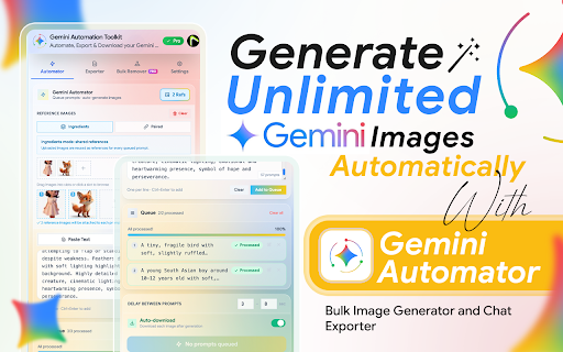 Gemini Automation Toolkit - Automate, Export & Download screenshot