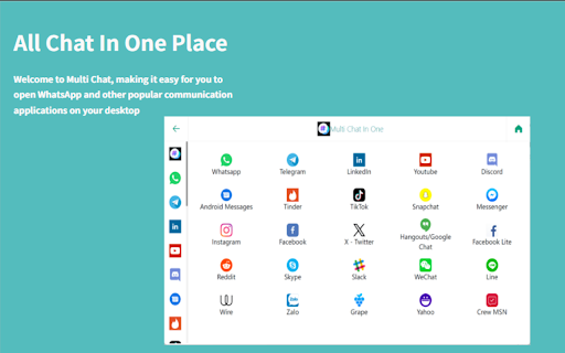 Multi Chat - All Chat In One For You - SocialPlus screenshot