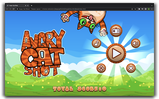 Angry Cat Shoot - HTML5 Game screenshot