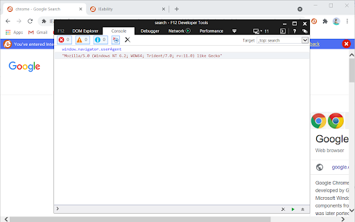 IEability - Open in IE screenshot