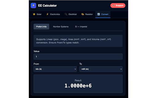 Electrical Engineering Calculator screenshot