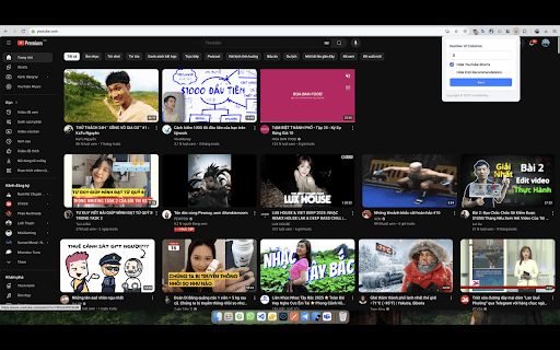 YouTube Columns Adjuster screenshot