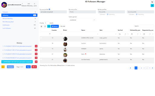 IG Followers Manager - Track, Automate, Export screenshot