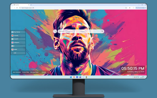 Lionel Messi Colorful Live Wallpaper screenshot
