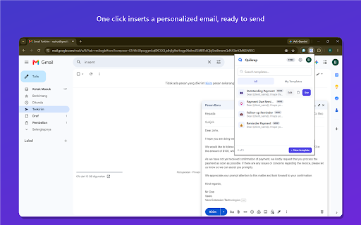Quikrep - Email Template Manager screenshot
